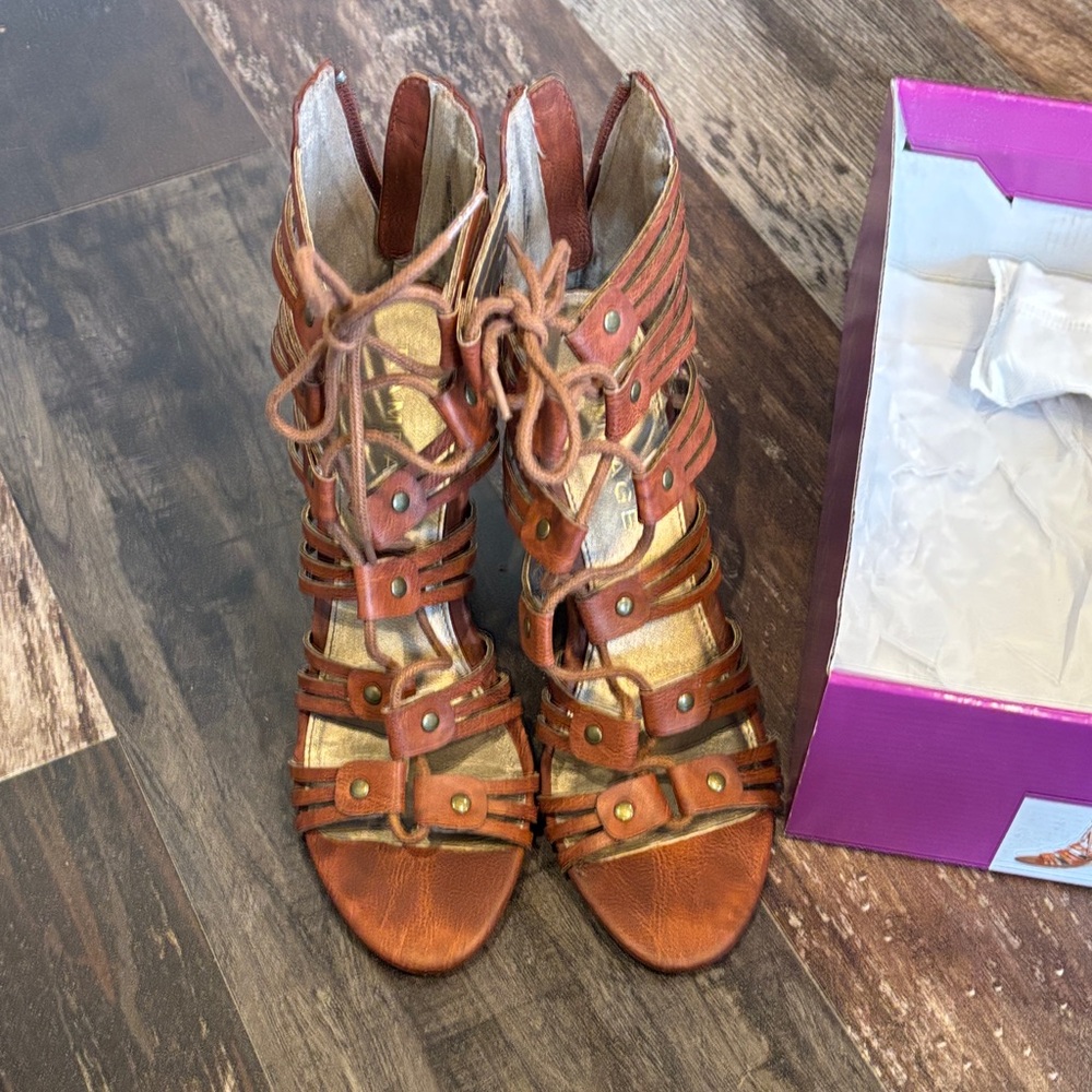 Lace up Wedge Sandals